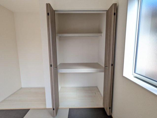 水戸市堀町3期の収納|和室にもしっかりとした収納があり、すっきりお部屋をお使いいただけます。（同施工物件写真）