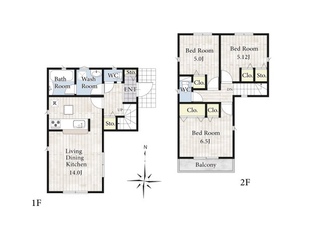 【間取り】 | リビングの大きな開口部は陽当たりの確保だけでなく、まとめ買いで大量のお買い物をした際や家具など大きな物を購入した際に便利です。