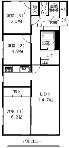 GSハイム中島公園の間取り