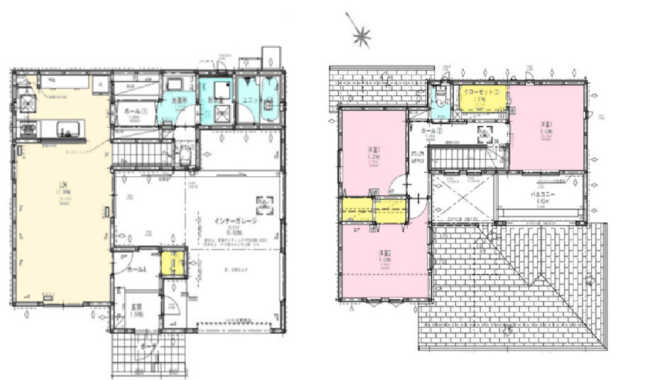【中古戸建】高崎市我峰町の間取り|■間取り図｜敷地面積：323.96（約97.99坪）　建物面積：128.35（約38.82坪）
