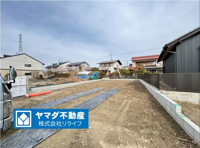 ブルーミングガーデン　一宮市木曽川町黒田北宿二の切　全2区画分譲の外観|「現地（2026年2月24日）撮影」　　
■外観写真　
■ヤマダ不動産　株式会社リライフ　