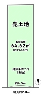 【土地図】 | 下京区七条御所ノ内北町　建築条件つき