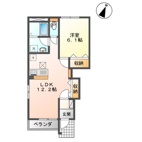 サン　ガーデン　Ｂの間取り