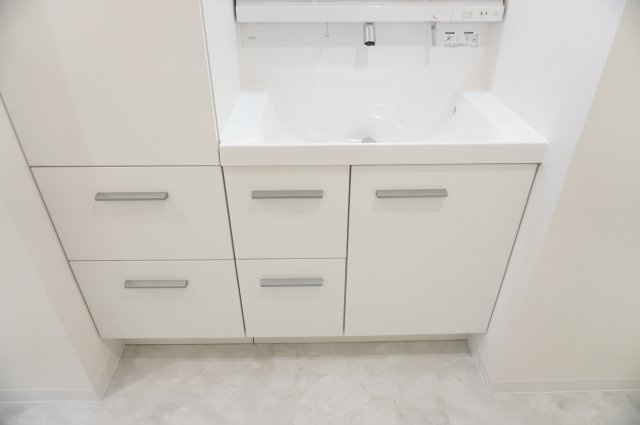 草加パーク・ホームズの独立洗面台