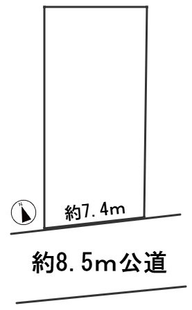 ６６５８８　岐阜市日野西２丁目土地の区画図