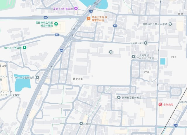 富田林市寿町　第1期　新築一戸建ての地図