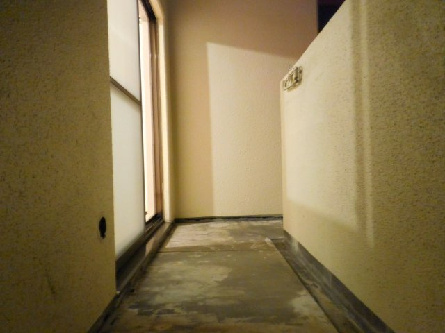 大川マンションのバルコニー