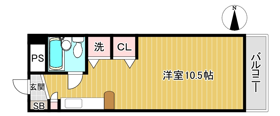 デトムワン烏丸五条/京都中心部の区分マンションの間取り