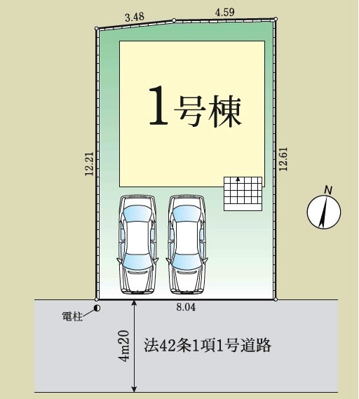 所沢市下安松・全1棟　新築一戸建　～LDK15.5帖～の前面道路含む現地写真|更地　2026年2月19日撮影