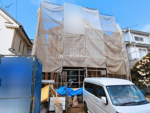 所沢市下安松・全1棟　新築一戸建　～LDK15.5帖～の外観|更地　2026年2月19日撮影