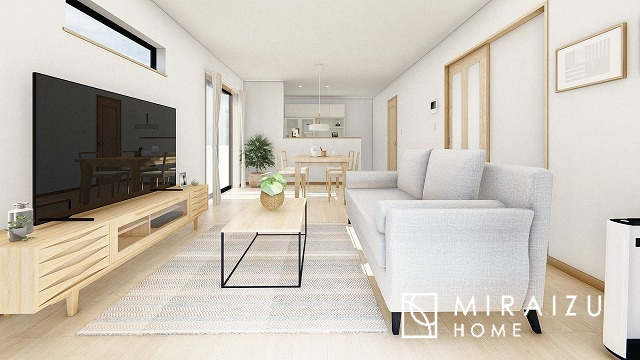 【完成予想図】 | 陽の光をたっぷりと浴びながら気持ち良く生活が出来ます。ご見学・ご相談等、お気軽にご連絡下さい。※CGパースはイメージ画像です。