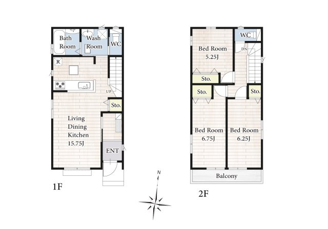 【間取り】 | 【間取り：C号棟】陽の光をたっぷりと浴びながら気持ち良く生活が出来ます。夢のマイホーム、夢ではなく実現出来ます！見学・ご相談等、お気軽にご連絡下さい。