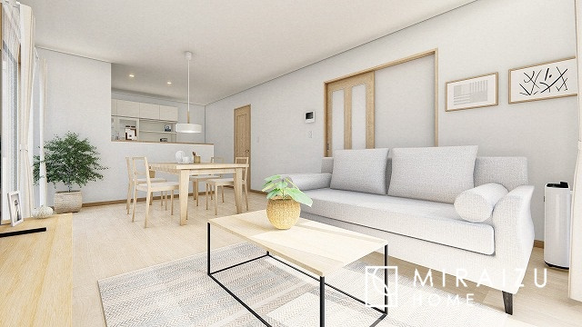 【完成予想図】 | 陽の光をたっぷりと浴びながら気持ち良く生活が出来ます。ご見学・ご相談等、お気軽にご連絡下さい。※CGパースはイメージ画像です。