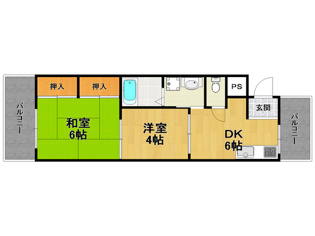 第二中村マンションの間取り