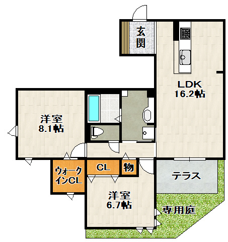 D-room中州の間取り