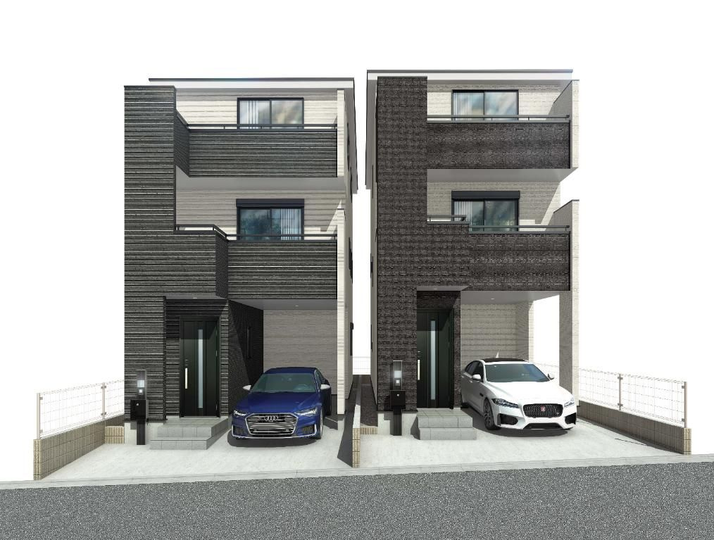 新築戸建 大和市中央林間４丁目の外観パース