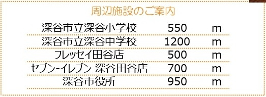 中古戸建　深谷市西島12-17（期間限定現況販売）の周辺