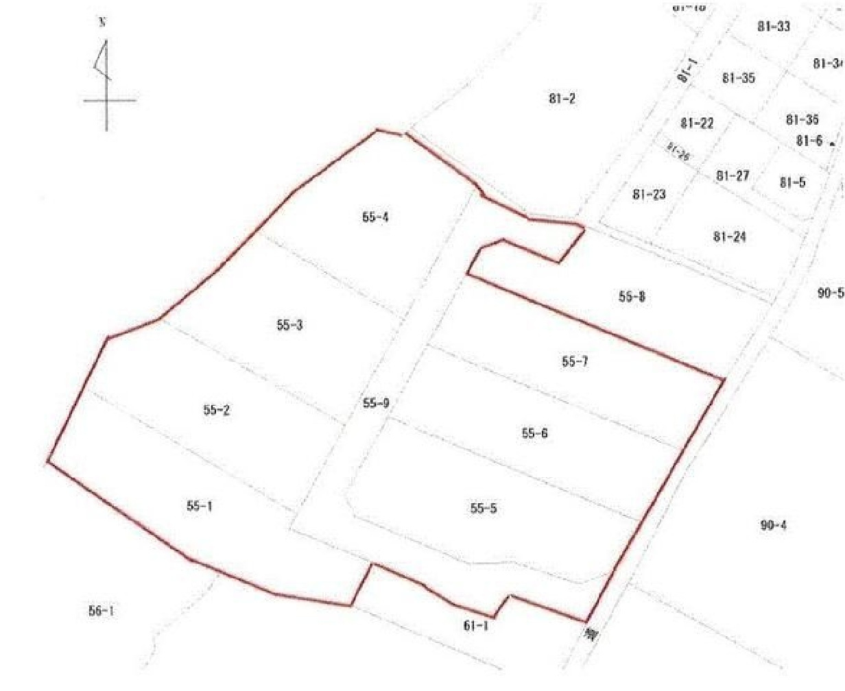 事業用土地　小山市外城の土地図