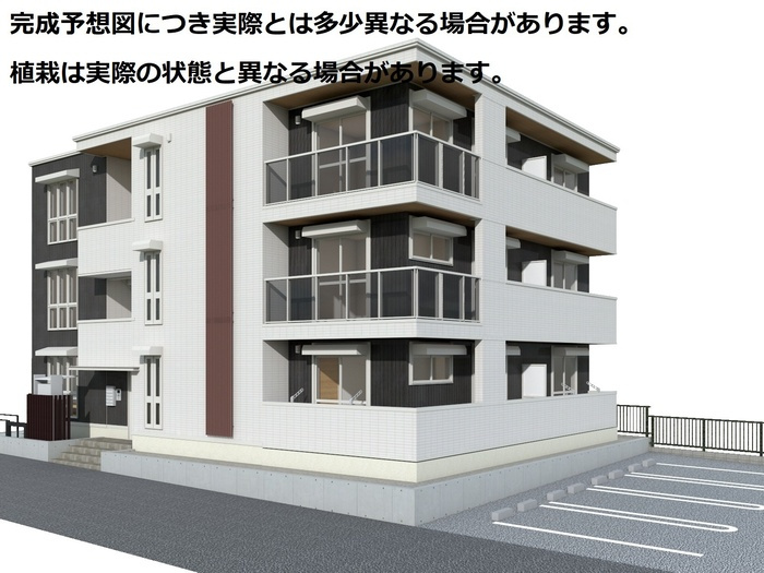 (仮称)D-ROOM長泉町下土狩Ⅱ分譲賃貸PJの外観|参考パース