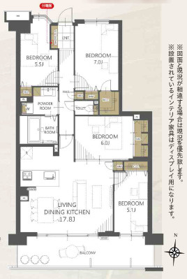 ガーデン・シンフォニー新越谷の間取り