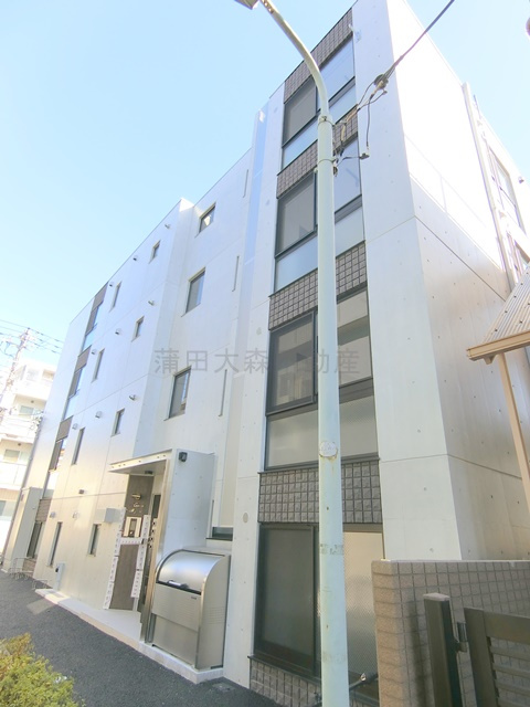 KANOA池上の外観|2026年1月築　RC鉄筋コンクリート造地上4階建て総戸数12戸
東京都大田区池上5丁目　東急池上線池上駅徒歩10分、京浜東北線蒲田駅徒歩16分