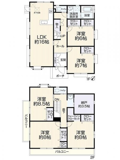 【間取り】 | アトムセレクト　鎌ケ谷市東鎌ヶ谷2丁目中古戸建