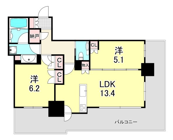 ベイシティタワーズ神戸WESTの間取り