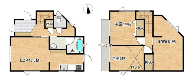 八戸市根城7丁目　の間取り