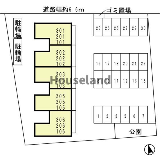 ファースト西浜の区画図