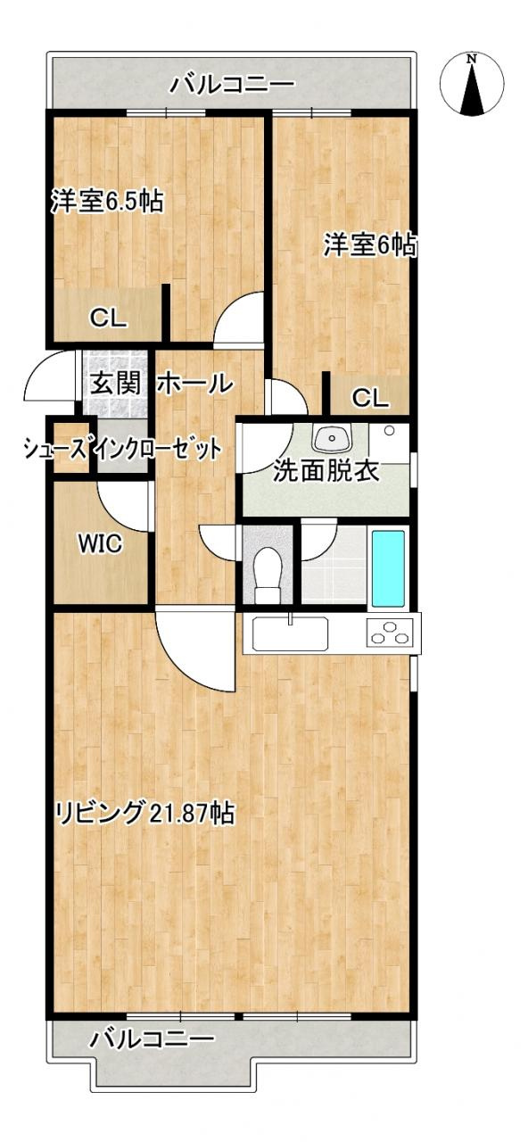 藤和明石公園ハイタウンPARTⅡの間取り