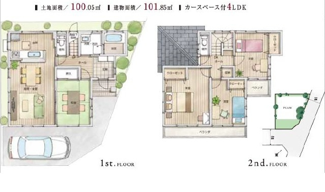 【間取り】 | 坂戸市関間 | ４LDK
