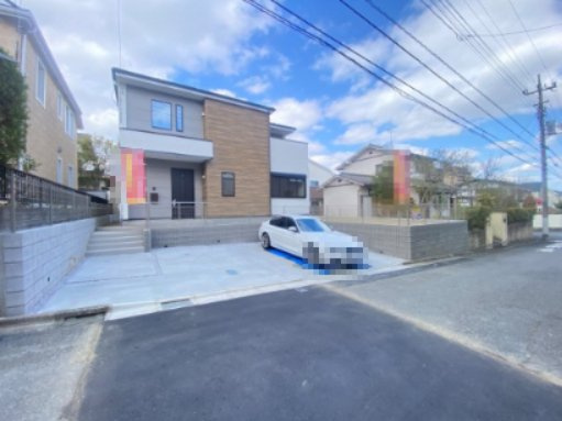 『八王子市新築戸建て』八王子市めじろ台3-25-3【仲介手数料無料】　１５期の前面道路含む現地写真|～仲介手数料無料☆八王子ひなた不動産～八王子市めじろ台　新築戸建て