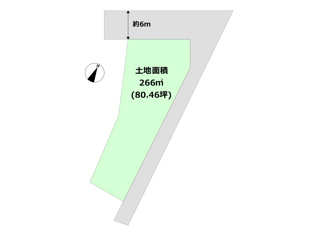 西宮市荒木町売り土地の間取り