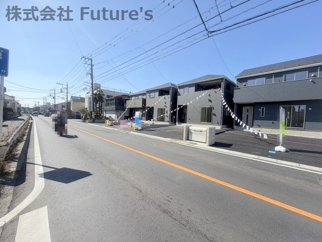 三郷市早稲田6丁目　新築戸建　全4棟　1号棟の前面道路含む現地写真|前面道路含む現地写真です。