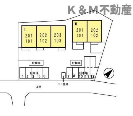 エクセレント三輪野山　Ⅰの区画図
