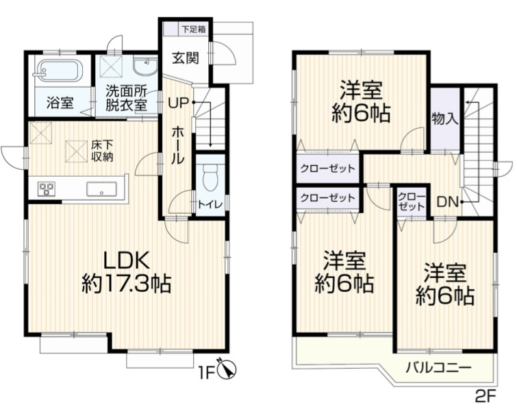 三郷市　早稲田8丁目　中古戸建のその他|間取図です