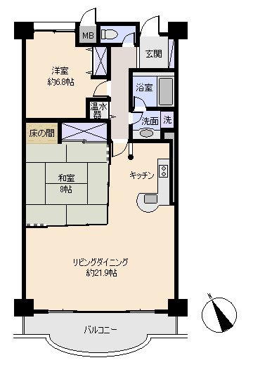 コートヴィラ熱川の間取り