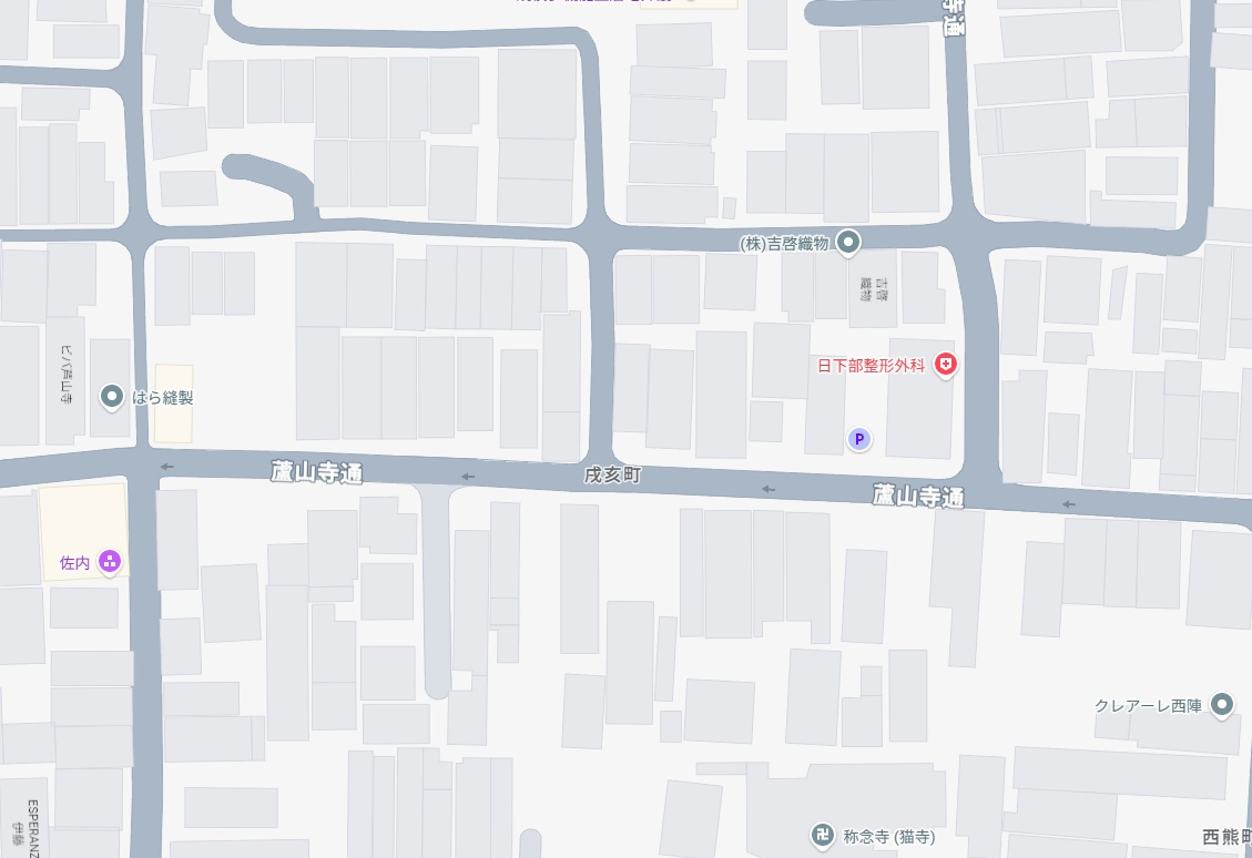 京都市上京区戍亥町　第1期　新築一戸建ての地図