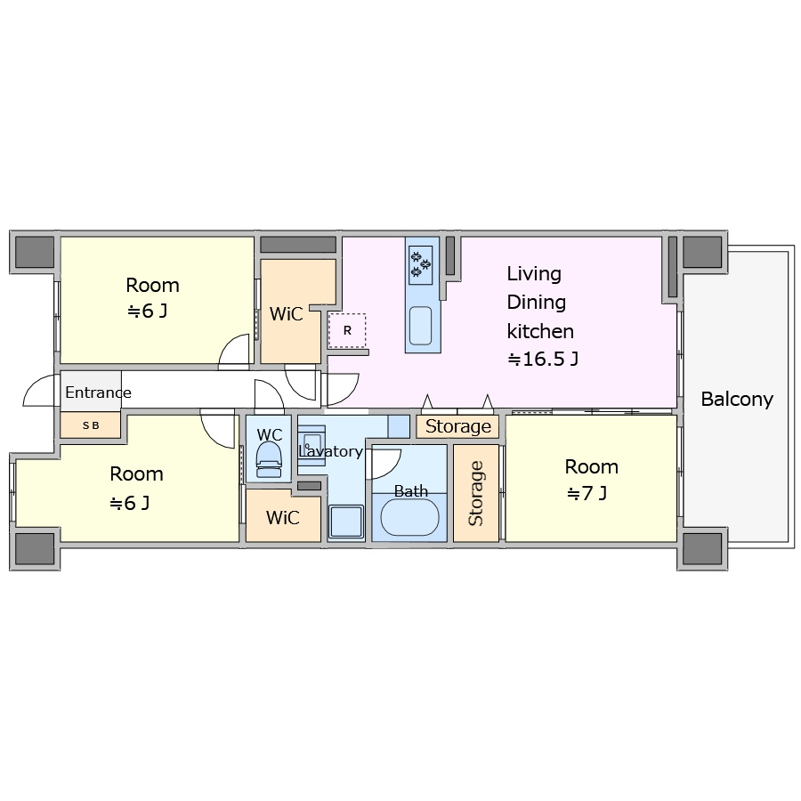グランシーナ蘇我ザ・プレミアムの間取り|＊当日ご案内可＊ご希望の物件まとめてご案内！弊社が掲載していない物件でもOK♪お気軽にご相談ください ♪お電話でのお問合わせがスムーズ♪