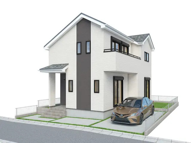 練馬区西大泉4丁目　高耐震×高耐久×高性能　全1棟の外観パース