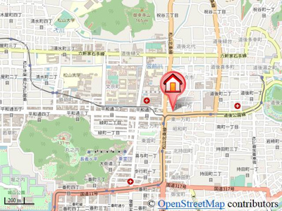 【地図】 | プレジール道後