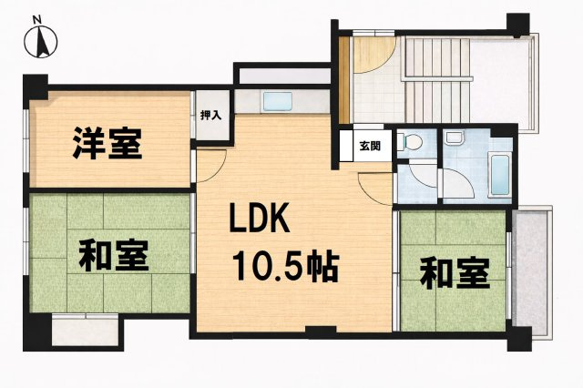 厚木サンハイツの間取り