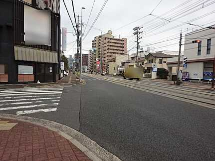 南区宇品神田５丁目の前面道路含む現地写真