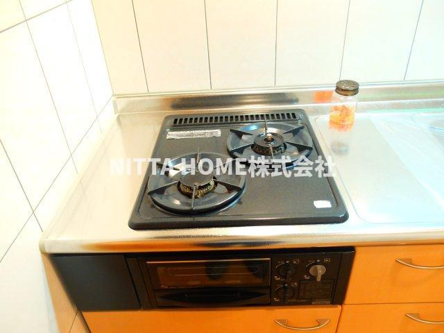 ヴァンベール　いそうのキッチン|2口コンロ＆グリル付きですぐにお料理が始められます♪