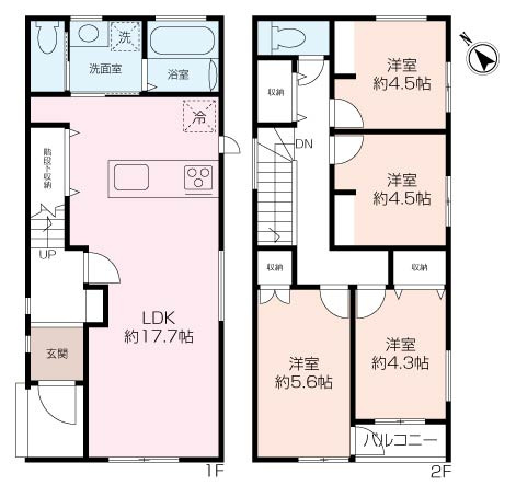 ー全2棟ー公田町新築戸建　2号棟の画像