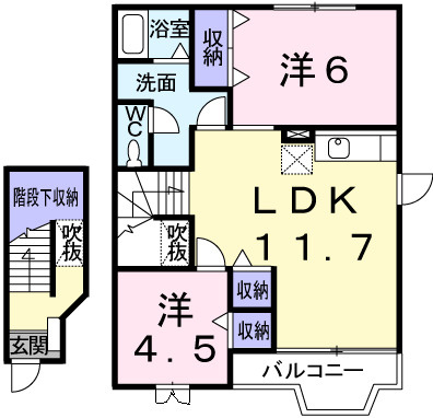 【間取り】 | サニーパレスＢ