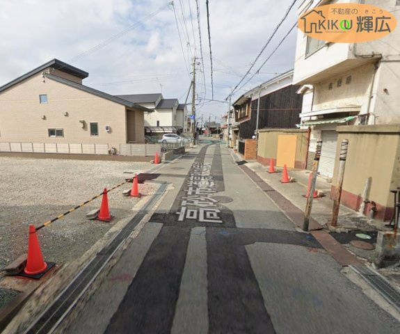 高砂市高砂町農人町　土地の前面道路含む現地写真