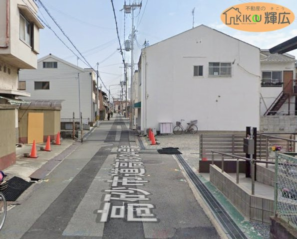高砂市高砂町農人町　土地の前面道路含む現地写真