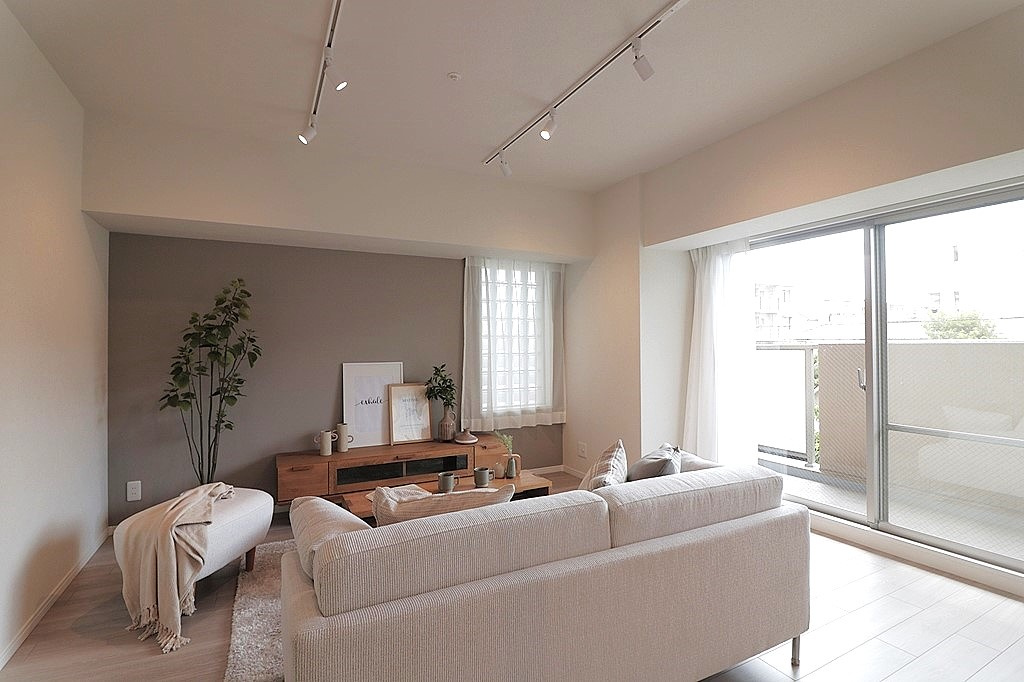 メロディーハイム鶴見パークオアシスの居間・リビング|LDK（約19.5帖）
