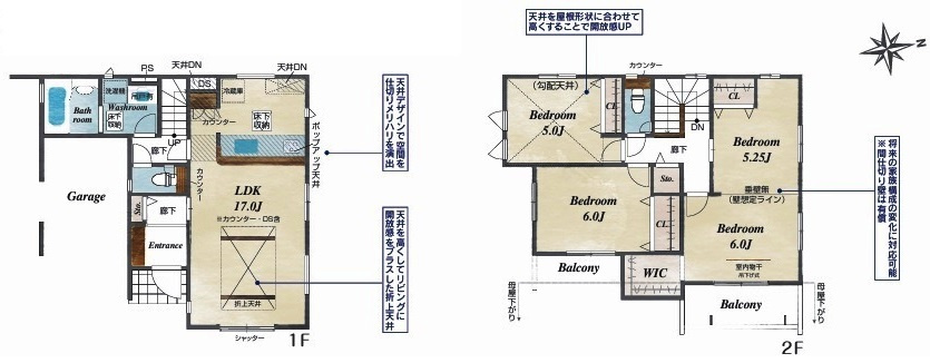 川越市仙波町4丁目　新築分譲　東武東上線『川越駅』徒歩15分　【仙波小学区】の間取り